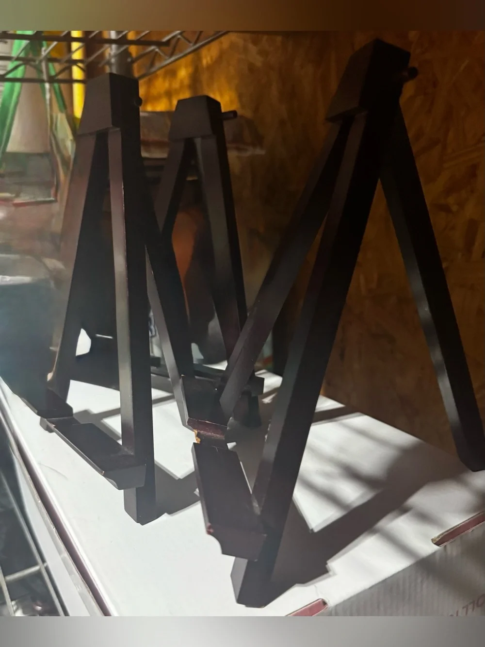 Wood Wood 3 Dark Brown Large Display Easels Set